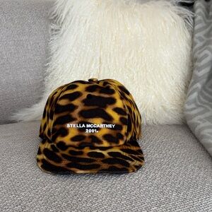 Stella McCartney Leopard Baseball Cap